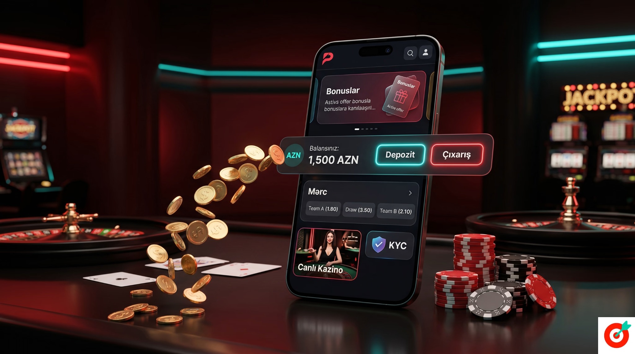 Pinco bonusları səhifəsində kampaniya və çevrim qaydaları